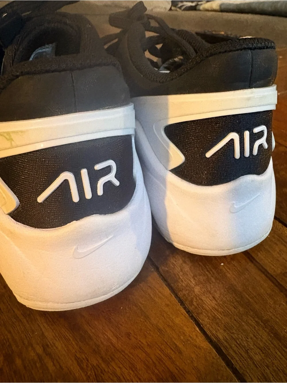 Nike Kids Black and White Air Max Style Sneakers
